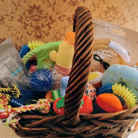 Pet Toy Basket- from Rick and Claudia Williams item