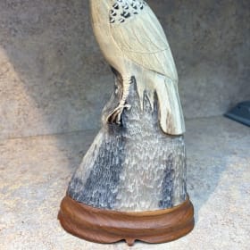 Carved Water Buffalo Horn item