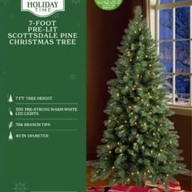 7' Pre-Lit Scottsdale Pine Green Artificial Christmas Tree item