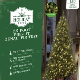 7.5' Pre-Lit Denali Fir Green Artificial Christmas Tree item