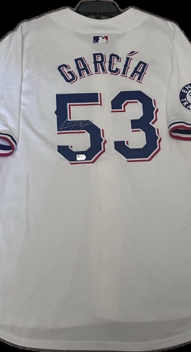 Adolis Garcia Autographed Jersey item