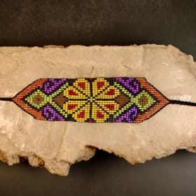 Flower Shipibo Beaded Bracelet item