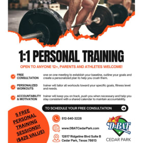 D-Bat: 5 Pack of Personal Training Sessions item