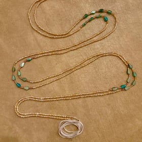 Gold and Teal Waistbands item