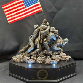 Iwo Jima Cold Cast Bronze Tribute Sculpture item