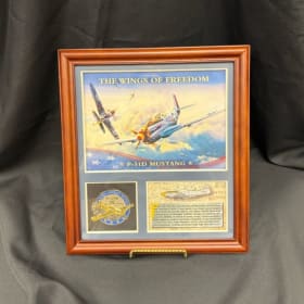 P-51 Mustang and B-17 Flying Fortress Framed Tribute item