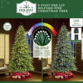 9' Pre-Lit Milford Pine Green Artificial Christmas Tree item