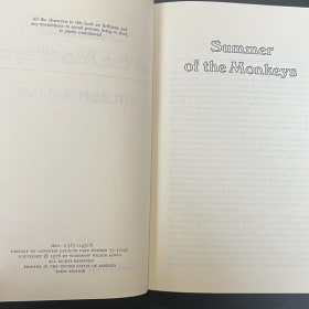 Summer of the Monkeys by Wilson Rawls (Autographed) item