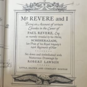 Mr Revere and I by Robert Lawson item
