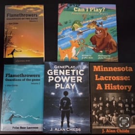 4 kids books and 1 MN Lacrosse hitory book item
