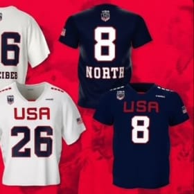 Capelli Men's Team USA Schieber #24 White jersey item