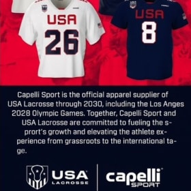 Capelli Men's Team USA Schieber #24 White jersey item