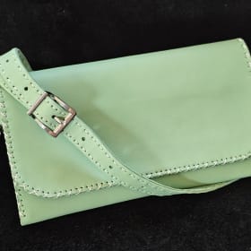 Cross-body wallet light green item