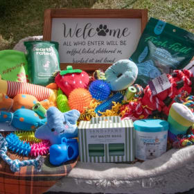 NEW ($150 Value) - Pet Bed Filled with Numerous Pet ITEMS item
