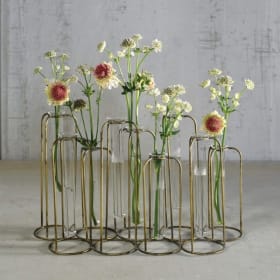 Modern Sculptural Elegance: The Nurtured Gold Cluster Vase item