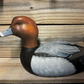 Hand-Carved Redhead Drake by Master Carver Robby J. Matherne item