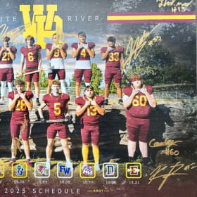 Senior Game Schedule Autographed item