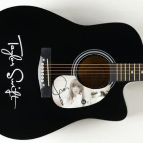 Taylor Swift Hand Signed Acoustic Guitar item