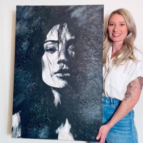 216 - "End of the World" Original Painting + cards item