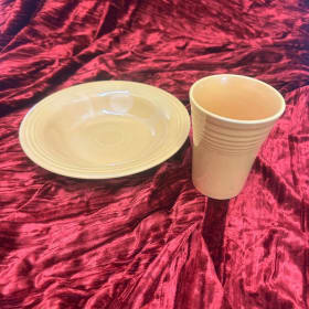 Yellow Fiesta Ware set item