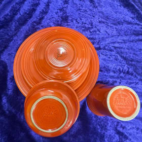 Vintage Red Fiesta ware set item