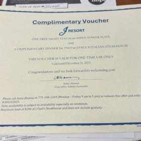 J Resort Stay & Meal item