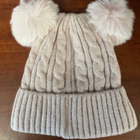 Pink Double Pom Hat item