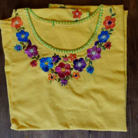 Hand Embroidered Blouse (Yellow) item