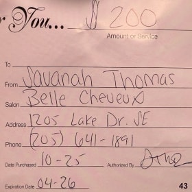 $200 Gift Card with Savannah Thomas item