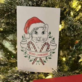 Merry Crinksmas Christmas Card International Postage item