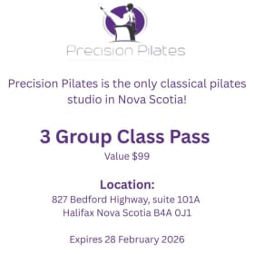 3-Session Pilates Class with Precision Pilates item