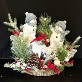 #32 Bonhomme de neige avec cardinaux item