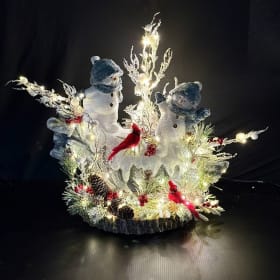 #33 Bonhomme de neige avec cardinaux item