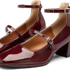 NEWBELLA Vintage Chunky Heeled Mary Jane Pumps item