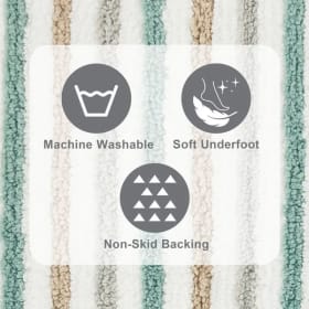 Set of Two Mainstays Multi-Color Bath Rugs item