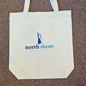 Khaki canvas tote item