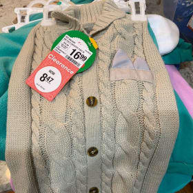 Tan Cable Knit Sweater (Size: Medium) item