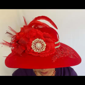 Vintage Elegant Wood Hat item