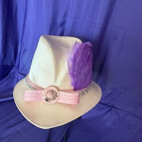 Vintage Satin Pink Hat item