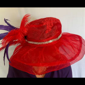 Red Organza Hat item