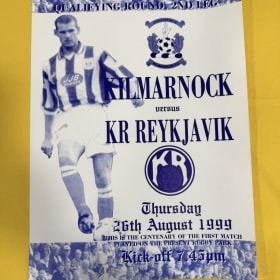 Large poster Killie V Reykjavik item