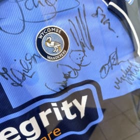 Wycombe Wanderers signed and framed top item