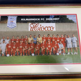 Framed squad photo of Killie in Italy 2006/07 item