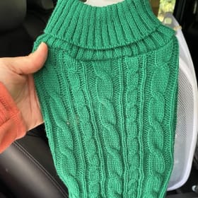 Top Paw Green Sweater (Size: Medium) item