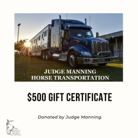 $500 Judge Manning Gift Card item