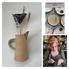 Small hand-built jug in Calico by Nevena Tadic item