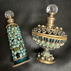 Two's Company Perfume bottles with Crystal Stoppers item
