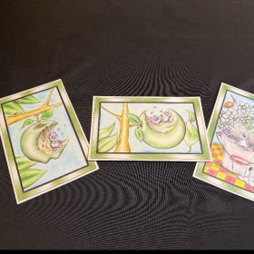 Hand drawn Card Set item