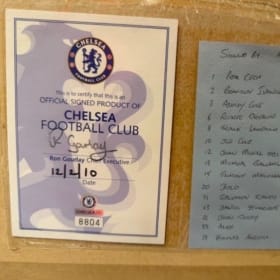 STAR ITEM ⭐Framed Chelsea signed shirt: 2010 double winners item