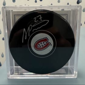 Rondelle de hockey autographiée item